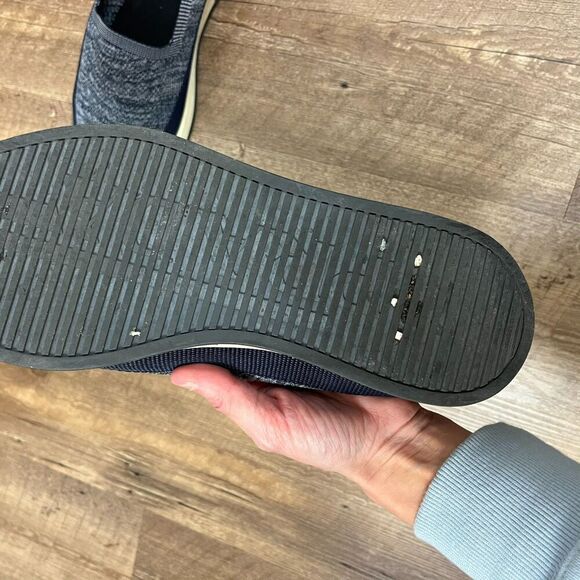 Prada St. Tropez Slip On Twill Loafers Men's 9 Heathered Blue 4D3996 *No Insole - Picture 6 of 15